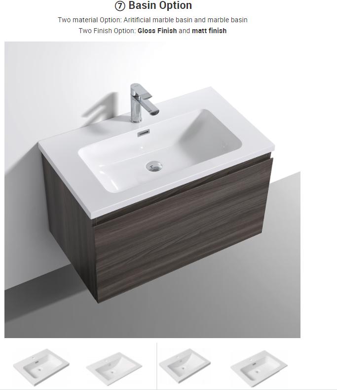 24 INCH BIG STORAGE MELAMINE FLOATING BATHROOM VANITY