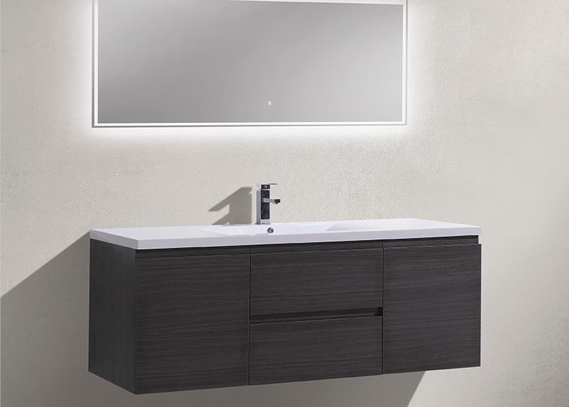 60 Inch Fashion Design Melamine Floating Bathroom Vanity