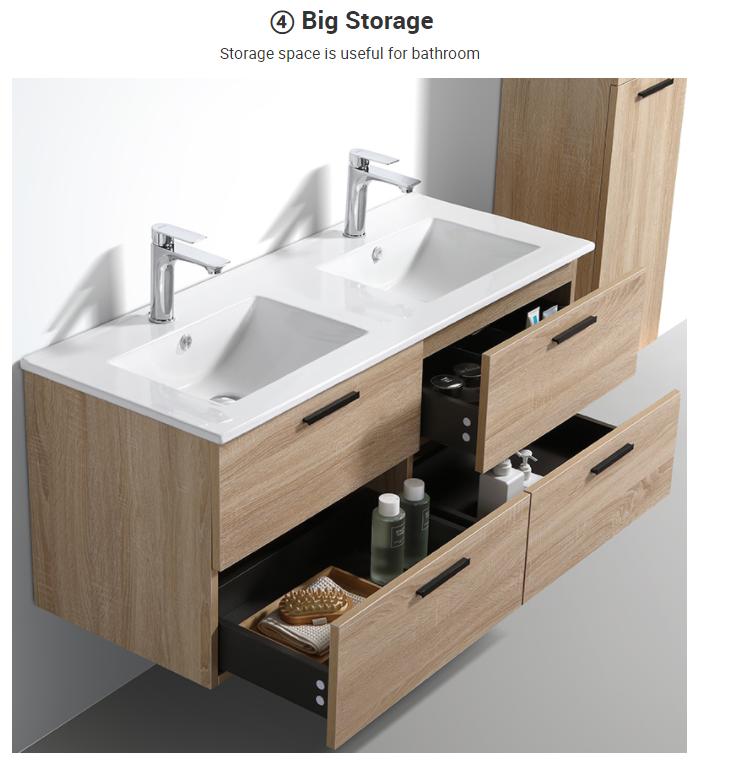 48 INCH Luxury Design Double Sink Floating Bathroom vanity