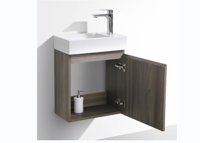 Modern Design 18 Inch Single Basin Storage Cabinet Bath Vanity