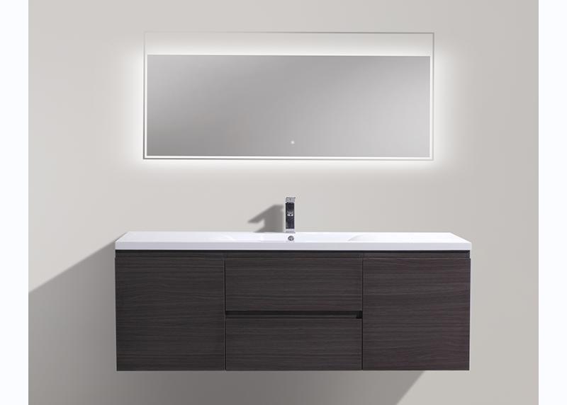 60 Inch Fashion Design Melamine Floating Bathroom Vanity